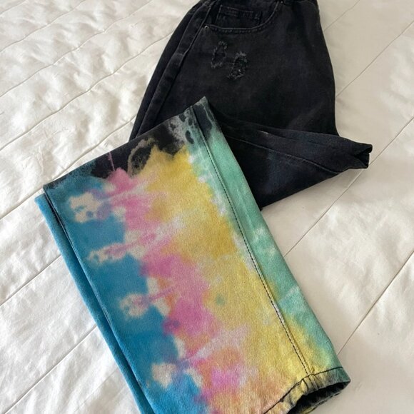 🗣️ Free Speech Jeanies – Bold Striped Revival (30" Waist) - Picture 11 of 16